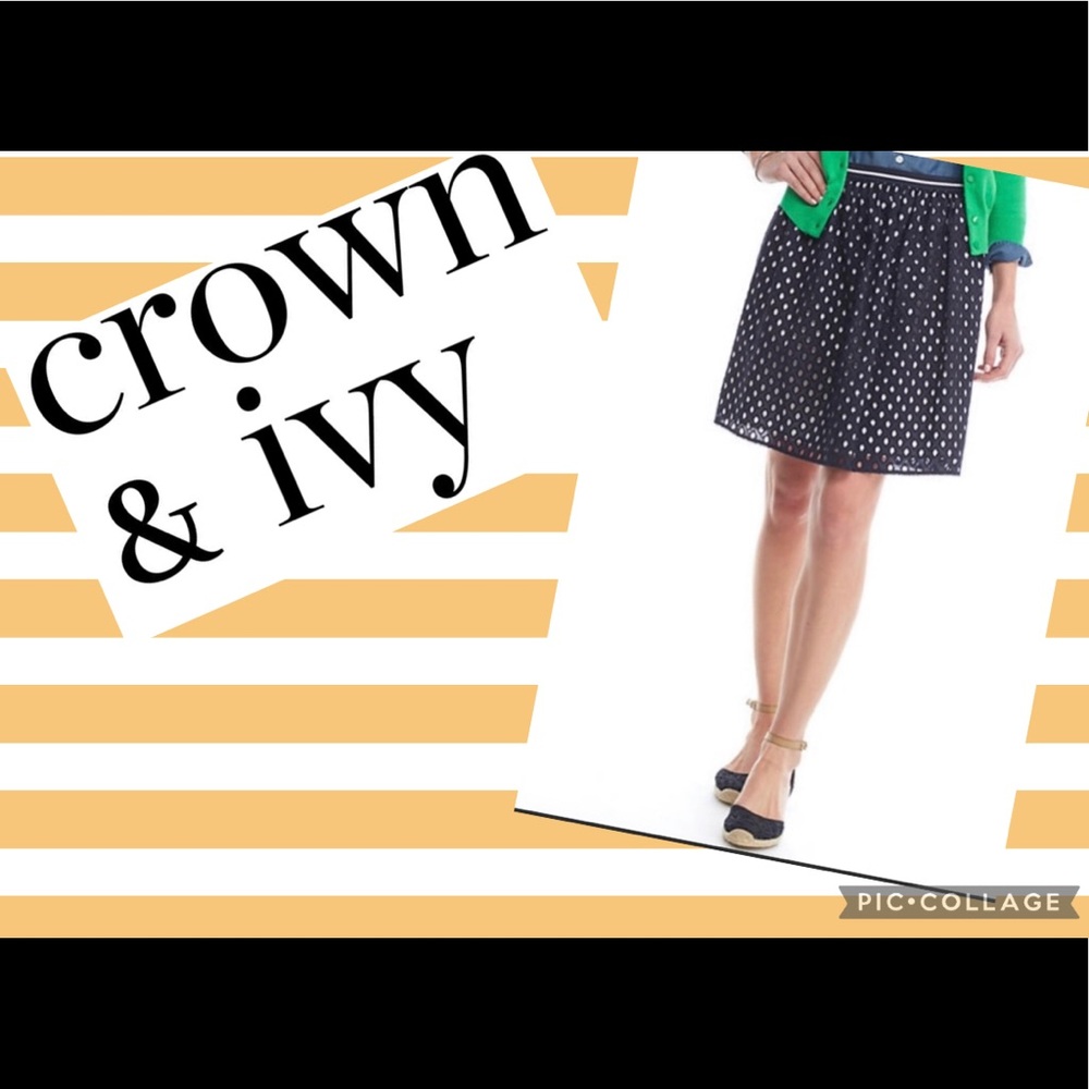 NWT CROWN & IVY SKIRT